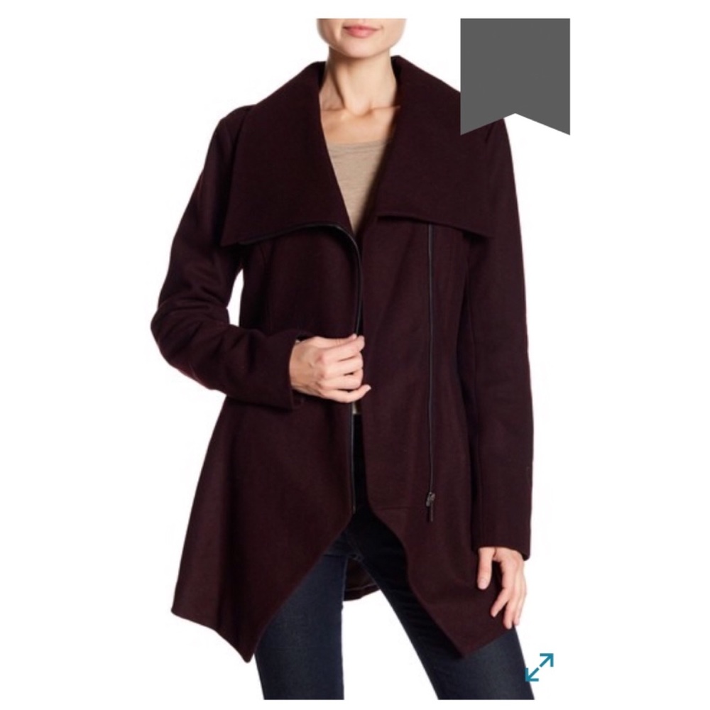 French Connection Asymmetrical Hem Coat
